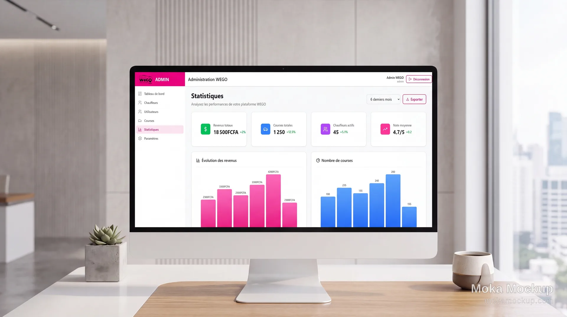 WEGO Admin Panel — aperçu 4